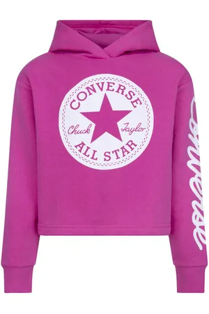 Converse Sweatshirt à capuche fille Signature Cropped