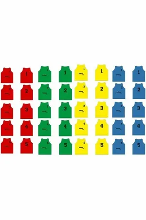 Softee Lot de 5 chasubles numérotés du 1 à 5
