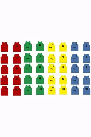 Softee Lot de 5 chasubles numérotés du 6 à 10
