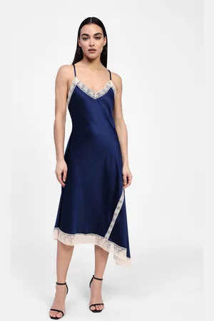 Dixie Robe lingerie asymétrique avec dentelle