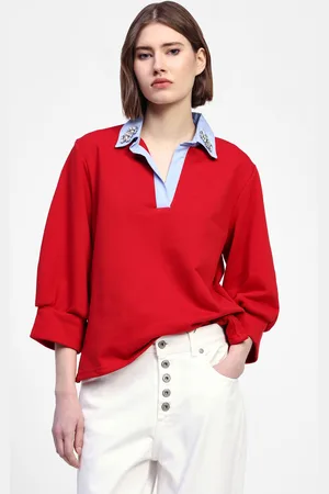 Dixie Sweat-shirt col polo manches 3/4