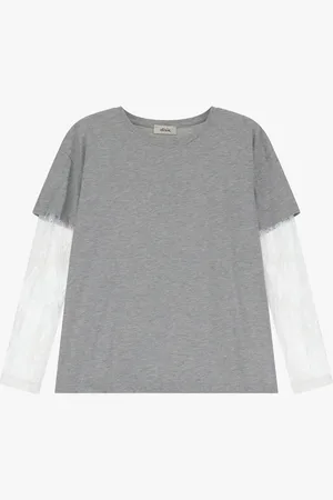 Dixie T-shirt manches longues et dentelle