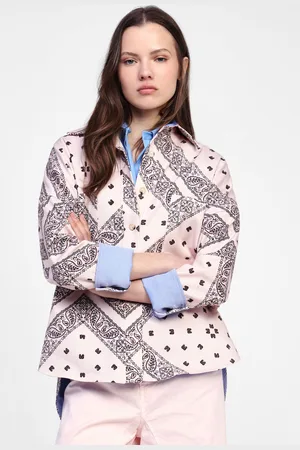 Dixie Blazer à boutons et imprimé géométrique
