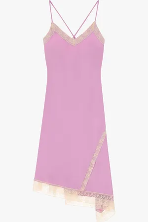 Dixie Robe lingerie asymétrique avec dentelle