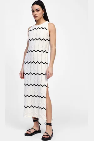 Dixie Robe longue en maille sans manches