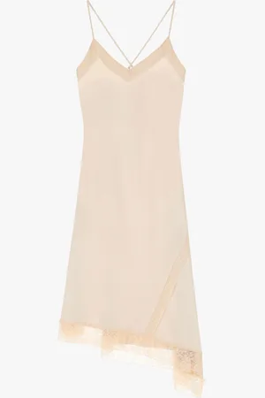 Dixie Robe lingerie asymétrique avec dentelle