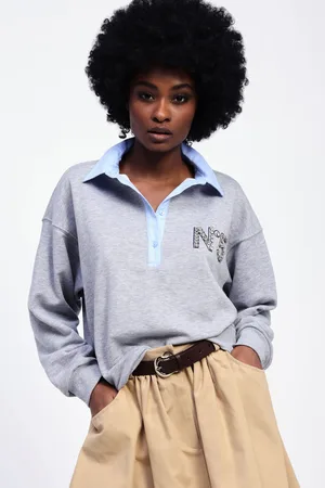 Dixie Sweat-shirt col polo manches longues