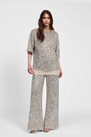Dixie Pantalon palazzo à sequins