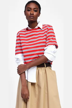 Dixie T-shirt rayé manches courtes
