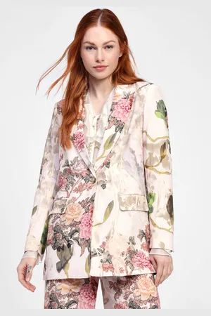 Dixie Blazer à motif floral avec fermeture