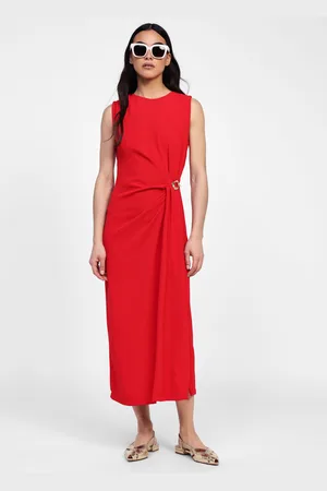 Dixie Robe midi avec détail drapé