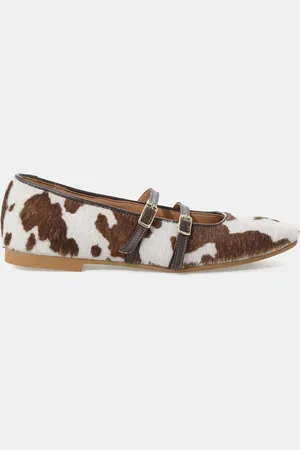 Dixie Flats with double strap and print