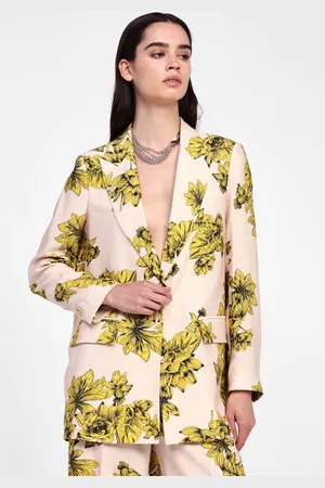 Dixie Blazer imprimé à fermeture bouton