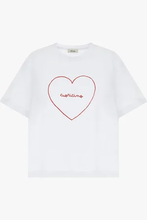 Dixie T-shirt avec imprim茅 c艙ur
