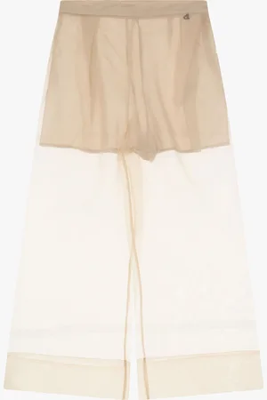 Dixie Jeans larges avec détails transparents