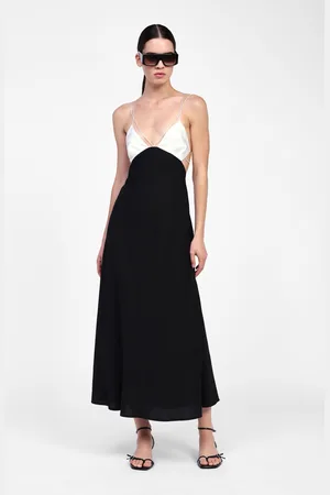 Dixie Robe longue à bretelles et décolleté