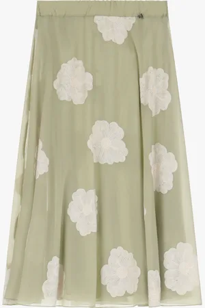 Dixie Jupe midi imprimée taille haute