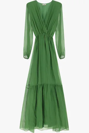 Dixie Robe longue avec manches longues