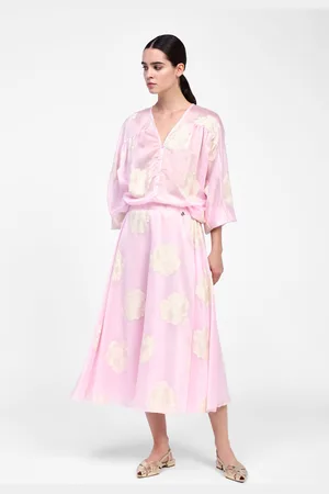 Dixie Jupe midi imprimée taille haute