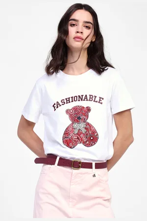 Dixie T-shirt avec imprimé ours décoratif