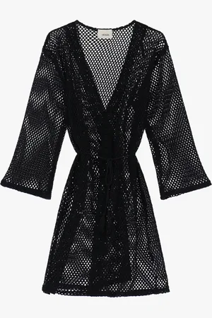 Dixie Manteau long ajouré sans fermeture