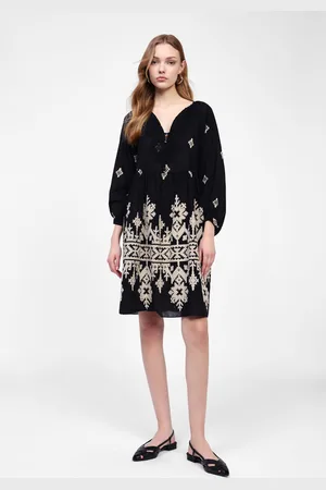 Dixie Robe imprimée à manches longues