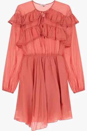 Dixie Robe courte à manches longues fluides