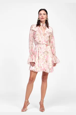 Dixie Robe courte imprimée à manches longues