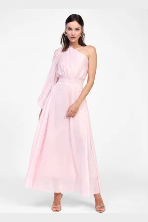 Dixie Robe longue à manche asymétrique