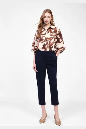 Dixie Pantalon cropped taille moyenne