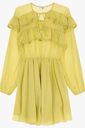 Dixie Robe courte à manches longues fluides