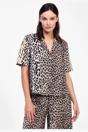 Dixie Chemise imprimé animal à boutons