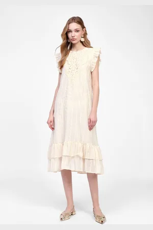 Dixie Robe avec broderies et volants