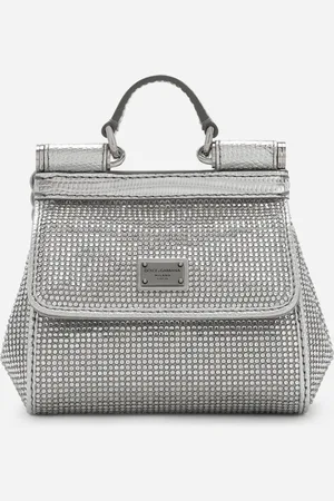 Dolce & Gabbana Mini Sac Sicily En Satin Avec Strass Thermocollants - Femme Petits Sacs Et Pochettes Viscose Onesize