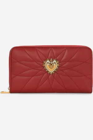 Dolce & Gabbana Portefeuille Devotion À Contour Zippé - Femme Portefeuilles Et Petite Maroquinerie Cuir Onesize