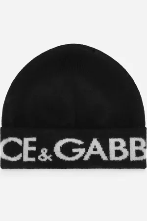 Dolce & Gabbana Bonnet En Maille À Logo En Jacquard - Homme Accessoires Laine M