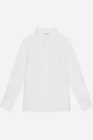 Dolce & Gabbana Chemise En Lin À Broderie Dg - Homme Chemises Lin 8 Years