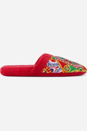 Dolce & Gabbana Cotton Terry Slippers - Pantoufles S