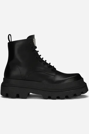 Dolce & Gabbana Bottines En Cuir De Veau Brossé - Homme Bottines Et Bottes Cuir 42