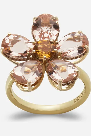 Dolce & Gabbana Bague Fleur En Jaune - Femme Bagues 46