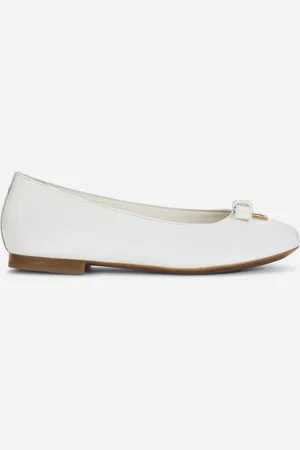 Dolce & Gabbana Patent Leather Ballet Flats With Metal Dg Logo - Femme Chaussures (24-38) Cuir 27