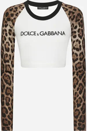 Dolce & Gabbana T-shirt À Manches Longues Et Logo - Femme T-shirts Et Sweatshirts Coton 36