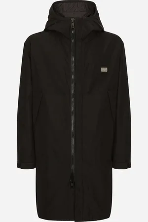 Dolce & Gabbana Parka En Nylon Avec Capuche Et Plaquette À Logo - Homme Manteaux Et Blousons Tissu 46