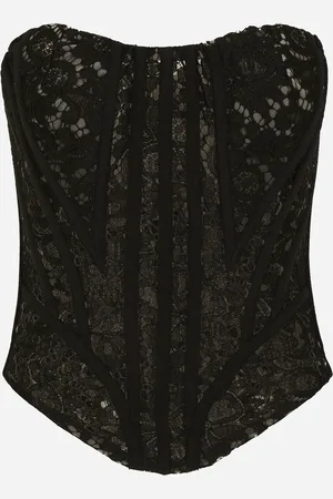 Dolce & Gabbana Bustier En Dentelle Avec Lacets Et Œillets - Femme Tops Et Chemisiers 38
