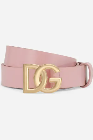 Dolce & Gabbana Ceinture En Cuir Verni À Logo Dg - Femme Accessoires Cuir M
