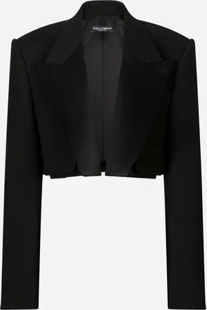 Dolce & Gabbana Veste De Smoking Courte En Double Laine - Femme Vestes Laine 38