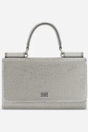 Dolce & Gabbana Phone Bag En Satin Avec Strass Thermocollants - Femme Petits Sacs Et Pochettes Viscose Onesize