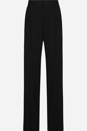Dolce & Gabbana Pantalon Flare En Toile De Laine - Femme Pantalons Et Shorts Laine 36