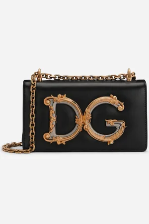 Dolce & Gabbana Phone Bag Dg Girls En Cuir De Veau Lisse - Femme Petits Sacs Et Pochettes Cuir Onesize
