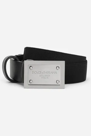 Dolce & Gabbana Ceinture Avec Plaquette À Logo - Homme Accessoires Tissu M